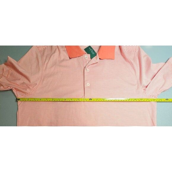 Bobby Jones Mens L Stripe Golf Polo Shirt in Sunrise NWT - Picture 4 of 9